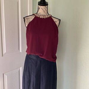 Soieblu high neck line halter top!